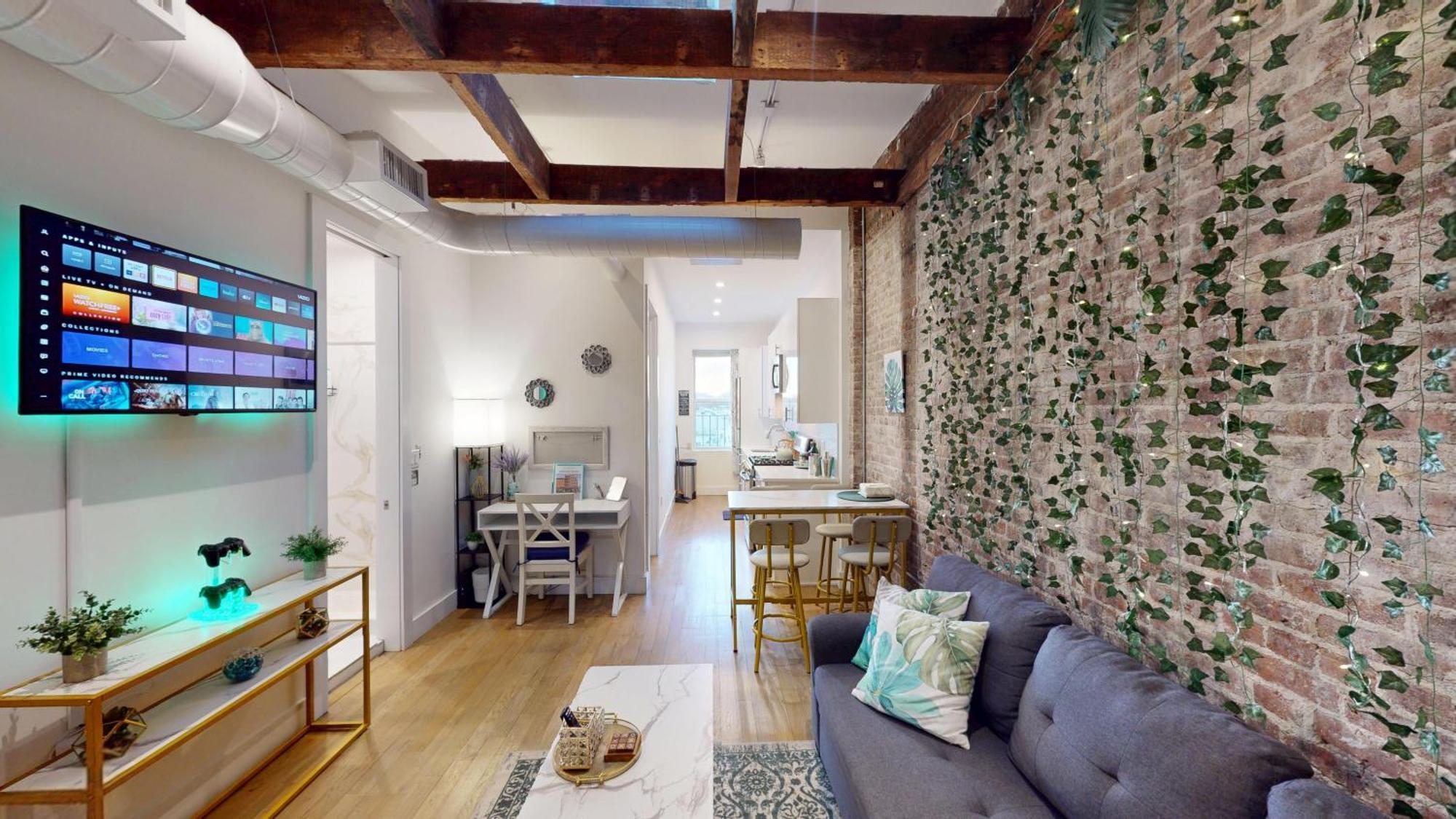 Chic Penthouse 15 Minutes From Nyc - Bus Stop At Doorstep โฮโบเกน ภายนอก รูปภาพ