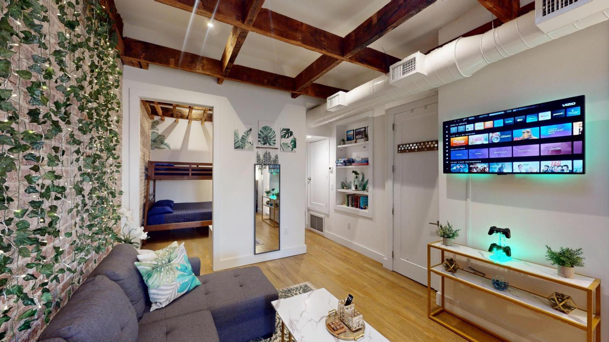 Chic Penthouse 15 Minutes From Nyc - Bus Stop At Doorstep โฮโบเกน ภายนอก รูปภาพ